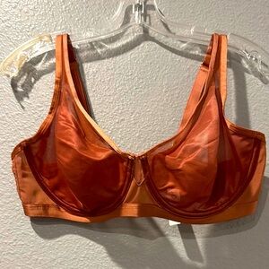 Soma Orange Full-Coverage Bra with Underwire